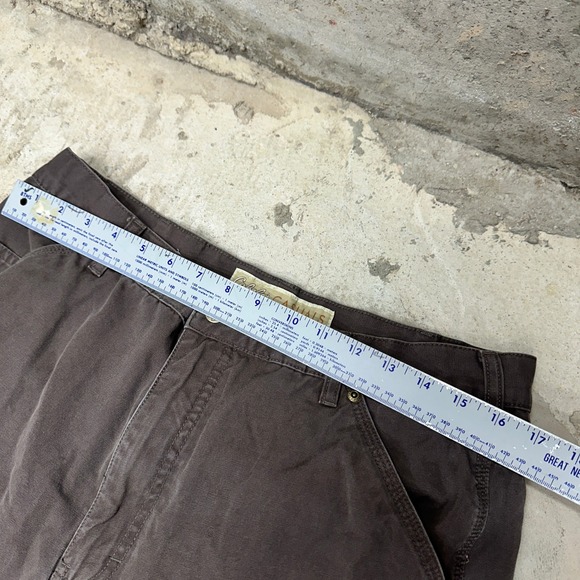 Cabelas Casuals‎ Mens Work Pants Carpenter Brown Cotton Size W36 L32 - Picture 4 of 10
